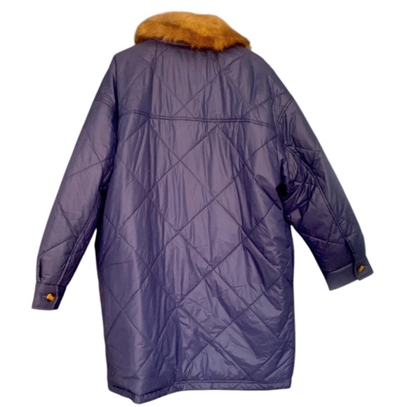 AERIE➕Quilted Parka Faux Fur Collar Sherpa Lined NEW - Picture 4 of 8